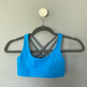 Ivivva Reversible Blue and Grey Strappy Kids Top